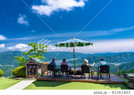 《福井県》レインボーライン山頂公園・初夏の三方五湖 91561805