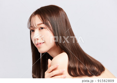 ビューティー若い日本人女性 髪の毛の綺麗な女性 ビューティー若い日本人女性 髪の毛の綺麗な女性 91562809