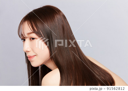ビューティー若い日本人女性 髪の毛の綺麗な女性 ビューティー若い日本人女性 髪の毛の綺麗な女性 91562812