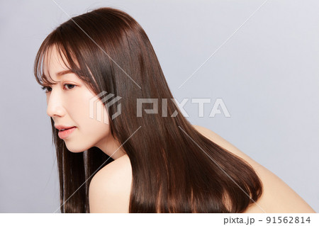 ビューティー若い日本人女性 髪の毛の綺麗な女性 ビューティー若い日本人女性 髪の毛の綺麗な女性 91562814