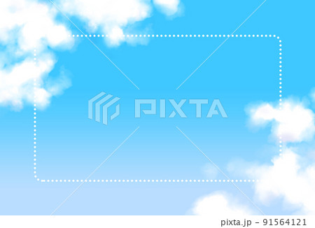 青空の水彩イラスト 91564121