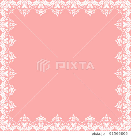 Floral White Frame 91566806
