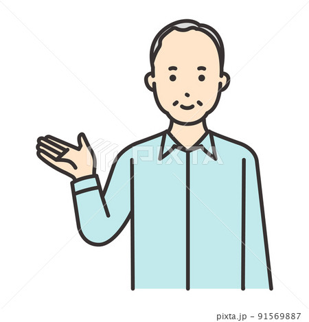 おじいちゃん　ポーズ　案内 91569887