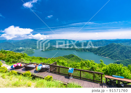《福井県》レインボーライン山頂公園・初夏の三方五湖 91571760