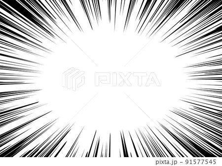 放射状黒線 マンガ風 放射状黒線 マンガ風 91577545
