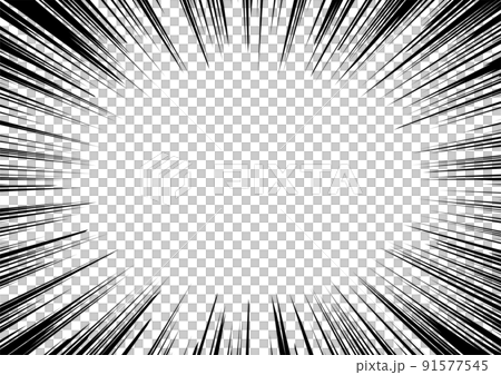 Radial black line manga style 91577545