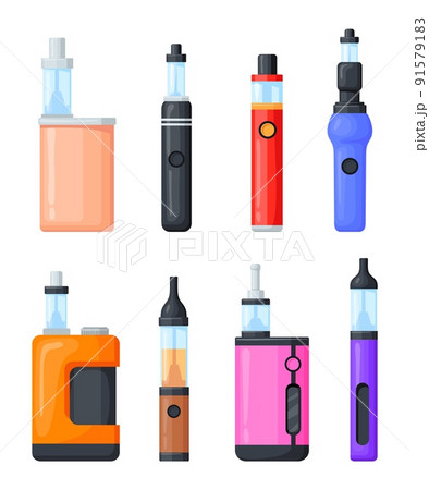 Electric cigarette. Hipster electronic... - Stock Illustration [91579183] -  PIXTA