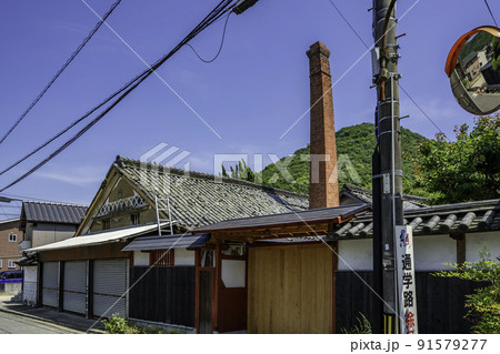八浜の町並み　八浜本町通り　岡山県玉野市 91579277