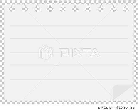 Background of notepad with ruled lines Horizontal position 91580488