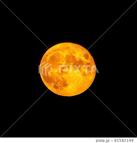Red full moon in red color also called bloodmoon Red full moon in red color also called bloodmoon 91582149