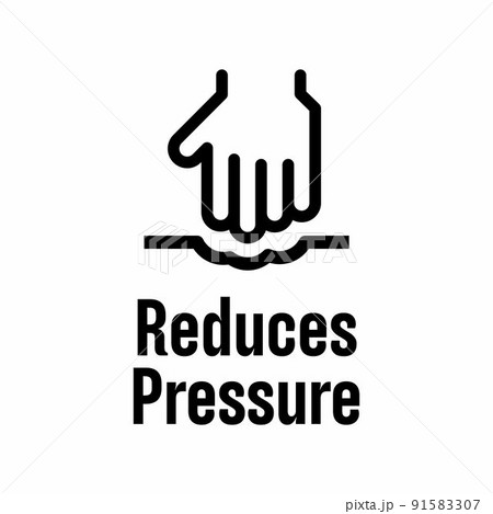 Reduces Pressure vector information sign Reduces Pressure vector information sign 91583307