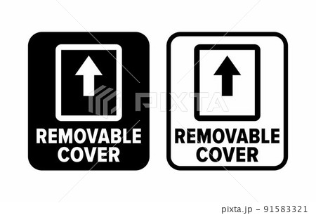 Removable Cover vector information sign 91583321