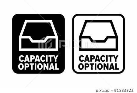 Capacity Optional vector information sign 91583322
