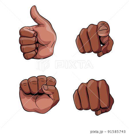 Hand Gesture Hand Gesture 91585743