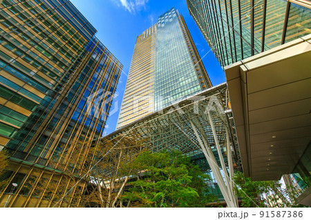 東京 港区赤坂の都市風景 東京ミッドタウン 東京 港区赤坂の都市風景 東京ミッドタウン 91587386
