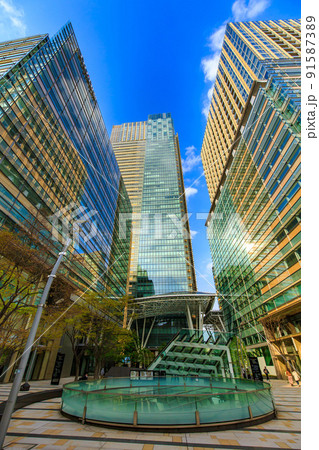 東京　港区赤坂の都市風景　東京ミッドタウン 91587389