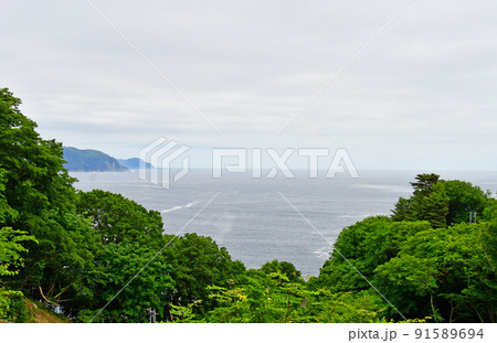 岩手県大船渡三陸町 越喜来半島 吉浜湾 小壁漁場 岩手県大船渡三陸町 越喜来半島 吉浜湾 小壁漁場 91589694