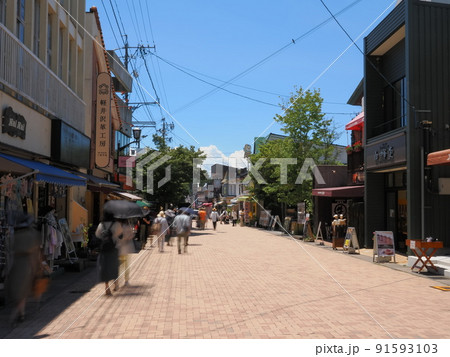 軽井沢 夏の旧軽銀座 軽井沢 夏の旧軽銀座 91593103
