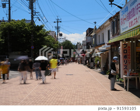 軽井沢　夏の旧軽銀座 91593105