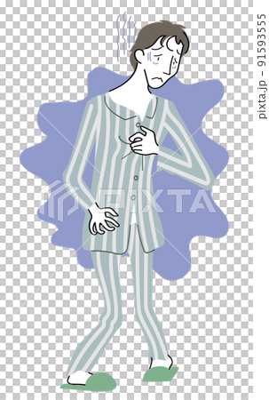 不安感を覚える男性 91593555