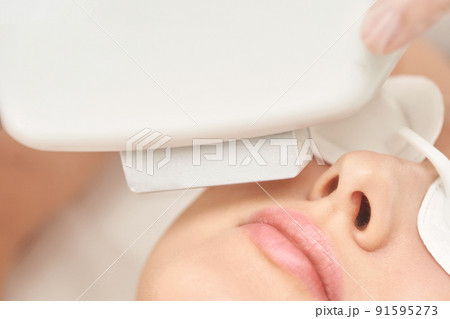 Laser hair removal treatment. Clinic skin care procedure. Medical dermatology 91595273