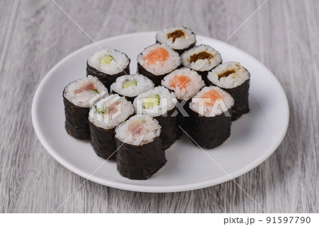 細巻き寿司色々 91597790