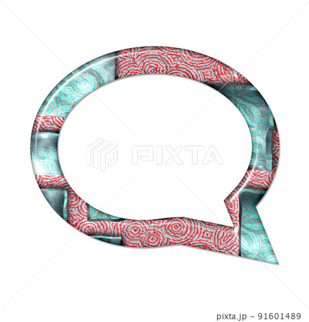 3D render of composite material symbol, sign and shape 91601489