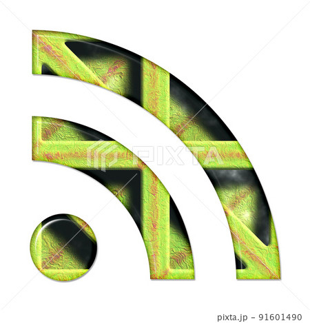 3D render of composite material symbol, sign and shape 91601490