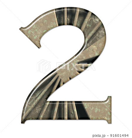 3D render of composite material numbers 91601494