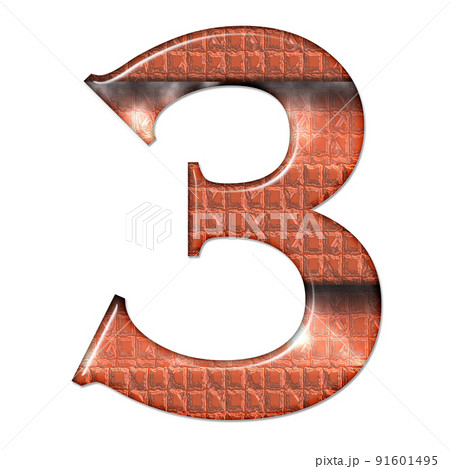 3D render of composite material numbers 91601495