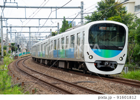 鉄道　西武新宿線　30000系　急行 本川越行 91601812