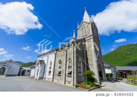 《熊本県》天草の﨑津集落 天草市河浦町﨑津一帯の風景 《熊本県》天草の﨑津集落 天草市河浦町﨑津一帯の風景 91604302