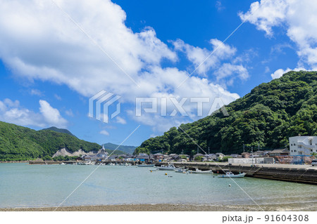 《熊本県》天草の﨑津集落　天草市河浦町﨑津一帯の風景 91604308