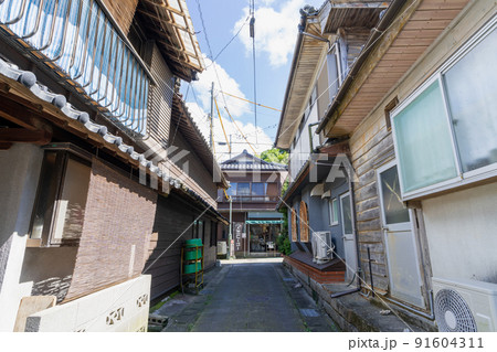 《熊本県》天草の﨑津集落　天草市河浦町﨑津一帯の風景 91604311