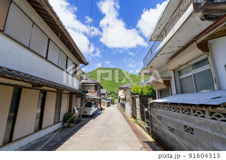 《熊本県》天草の﨑津集落 天草市河浦町﨑津一帯の風景 《熊本県》天草の﨑津集落 天草市河浦町﨑津一帯の風景 91604313