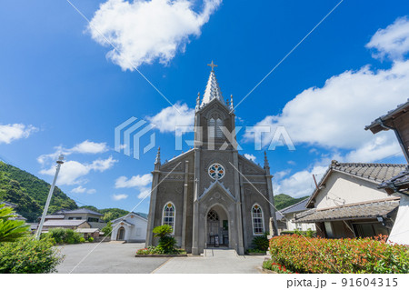 《熊本県》天草の﨑津集落 天草市河浦町﨑津一帯の風景 《熊本県》天草の﨑津集落 天草市河浦町﨑津一帯の風景 91604315
