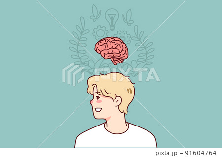 Man generate innovative idea 91604764