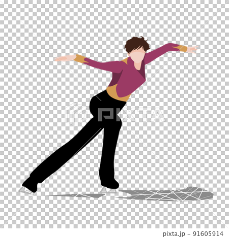 花樣滑冰男童0705紅色無主線 91605914