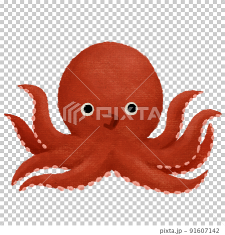 アクリル画　タコ この前アクリル絵の具で描いたタコたち！🐙#タコ