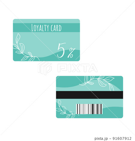 Loyalty card isolated vector illustration 91607912