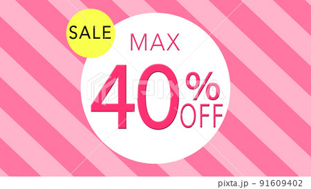 40%割引を表示する背景 91609402