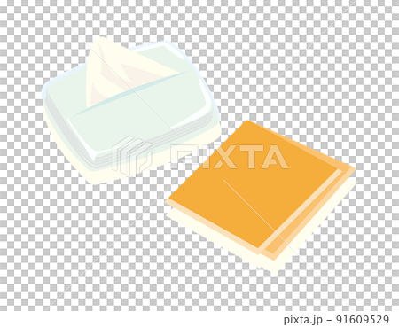 Pocket tissue handkerchief vector illustration Pocket tissue handkerchief vector illustration 91609529