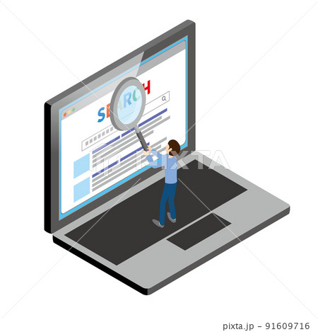 ノートパソコン　SEOイメージ 91609716