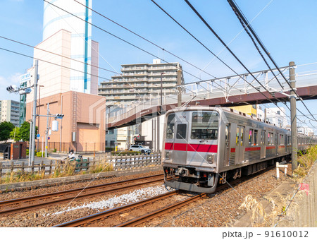 鉄道 東武東上線 9000系 川越市行 鉄道 東武東上線 9000系 川越市行 91610012