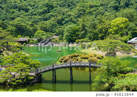 【高松市】栗林公園 飛来峰からの眺望 【高松市】栗林公園 飛来峰からの眺望 91611644