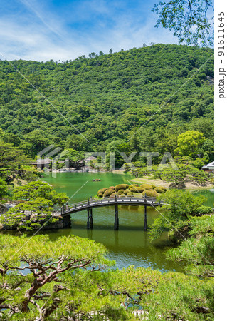 【高松市】栗林公園 飛来峰からの眺望 【高松市】栗林公園 飛来峰からの眺望 91611645