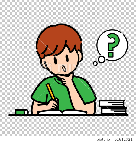 男孩學習疑惑 91611721