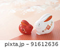 うさぎ　年賀状 91612636