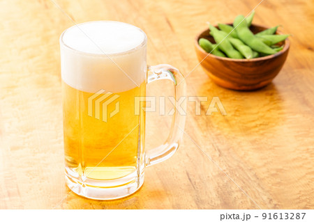ビールと枝豆 91613287