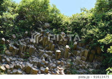 女木島の柱状節理　香川 91613475